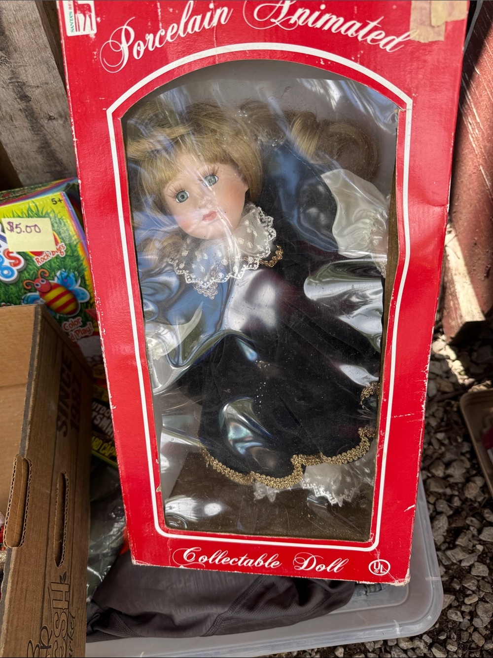 Collectable Doll in Black and White - Classic Home Party Decor